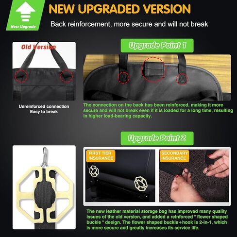 عبوتان من منظم المقعد الخلفي للسيارة، مع حامل للكمبيوتر اللوحي من جلد البولي يوريثان، 8 جيوب تخزين منظم تخزين السيارة مع صينية طعام قابلة للطي، تستخدم لتخزين ألعاب الأطفال والمجلات والمظلات in Kuwait