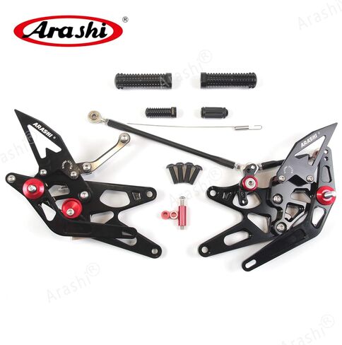 Arashi (Version 2.0) Rearsets for Yamaha YZF R1 2004 2005 2006 Motorcycle Accessories Adjustable Footrests Foot Peg Rear Sets Black 05 06 in Saudi Arabia