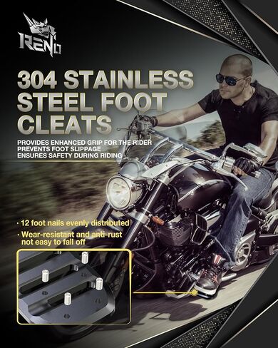ألواح أرضية لسائقي الدراجات النارية من RENO، أوتاد قدم للراكب الأمامي متوافقة مع Touring FLH FLR FLS FLT | إف إل دي دينا | سوفتيل | ترايك | طريق الملك | طريق/جولة/شارع/إلكترا/Tri Glide Ultra Classic Limited in Kuwait