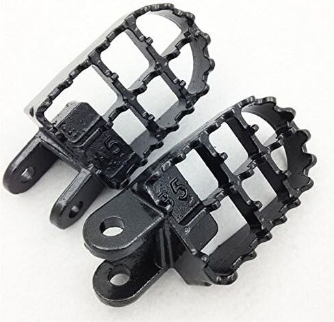 HTTMT MT216-003- Gunmetal Motocross MX Dirt Bike Racing Foot Pegs Compatible with BW80 DT50 PW50 PW80 RT100 RT180 TT225S TT225T TTR110 TTR90 TW200 WR200 250 500 XT225 250 350 YZ125 250 in Kuwait