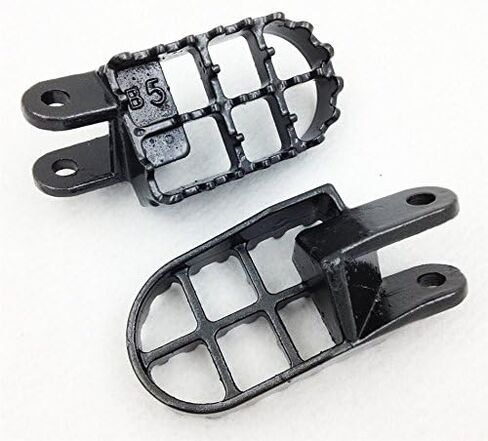 HTTMT MT216-003- Gunmetal Motocross MX Dirt Bike Racing Foot Pegs Compatible with BW80 DT50 PW50 PW80 RT100 RT180 TT225S TT225T TTR110 TTR90 TW200 WR200 250 500 XT225 250 350 YZ125 250 in Kuwait