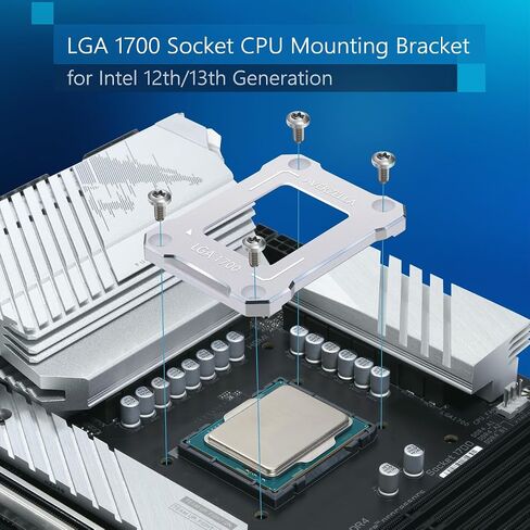 Intel 12th/13th Generation Contact Frame,CPU Retrofit Kit for LGA 1700, 1700-BCF Anti-Bending Buckle Stand, Compatible with Water/Air Cooling, CNC Process Aluminum CPU Fixed Fastener in Saudi Arabia