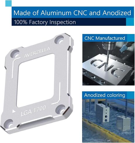 Intel 12th/13th Generation Contact Frame,CPU Retrofit Kit for LGA 1700, 1700-BCF Anti-Bending Buckle Stand, Compatible with Water/Air Cooling, CNC Process Aluminum CPU Fixed Fastener in Saudi Arabia