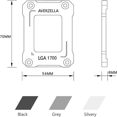 Intel 12th/13th Generation Contact Frame,CPU Retrofit Kit for LGA 1700, 1700-BCF Anti-Bending Buckle Stand, Compatible with Water/Air Cooling, CNC Process Aluminum CPU Fixed Fastener in Saudi Arabia