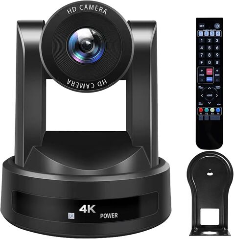 كاميرا SMTAV 4K PTZ، تكبير بصري 10X، مخرج بث HDMI USB وIP، للكنائس والمدارس ومؤتمرات الفيديو والبث المباشر. (10X، HDMI+USB3.0+IP) in Kuwait