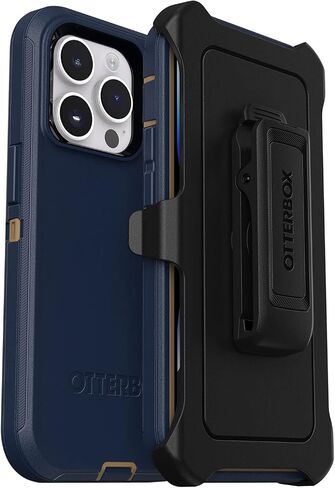 OtterBox Defender Screenless Series Case & Belt Clip Holster for iPhone 14 PRO (ONLY) Non-Retail Packaging - (Blue) in Saudi Arabia