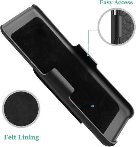 Samsung Galaxy S21 Plus Case, Fingic Galaxy S21 Plus Belt Clip Holster Case Slim Combo Shell with Kickstand Swivel Belt Clip Holster Rugged Protective Cover for Samsung Galaxy S21 Plus 6.7 inch, Black in Saudi Arabia