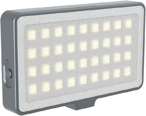 DigiPower GoViral - InstaFame - مصباح فيديو LED مدمج للغاية 50 (3.5 وات) يتميز بـ 350 لومن، 3 مستويات سطوع قابلة للتعديل تتضمن محول الهاتف والكاميرا، 3 موزعات ألوان وكابل Micro USB in Kuwait