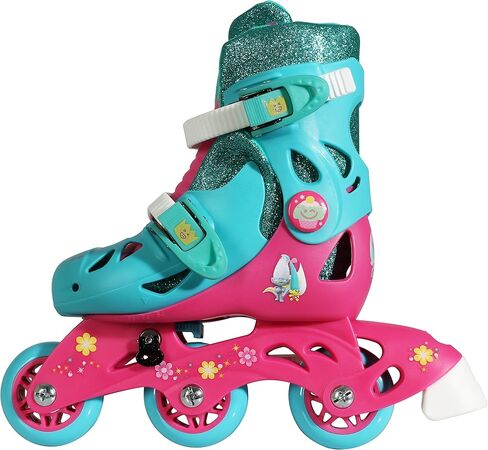 PlayWheels Trolls Glitter Convertible 2-in-1 Skates, Junior Size 6-9 in Saudi Arabia