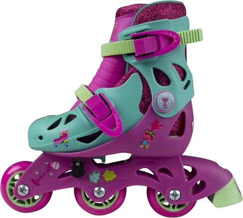 PlayWheels Trolls Glitter Convertible 2-in-1 Skates, Junior Size 6-9 in Kuwait
