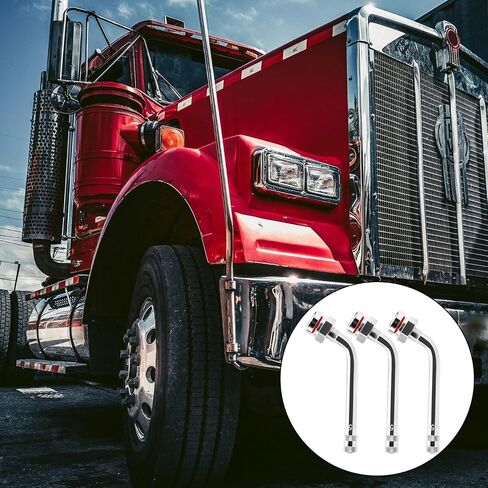 10pcs Truck Tire Valve Stems, TR545D 60 Degree Tire Valve Stem Extension Adaptor Valve Stems for Truck Tires Suitable for 22.5/24.5 Inch Aluminum Wheels in Saudi Arabia