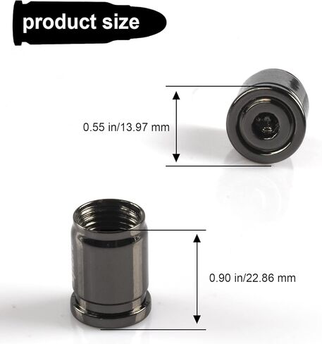 غطاء صمام الإطارات SINGARO، 4 قطع من سبائك الألومنيوم للسيارة بتصميم مضاد للسرقة، ملحقات غطاء الإطارات، عالمية للسيارة وسيارات الدفع الرباعي والدراجات النارية والدراجات (فضي) in Kuwait