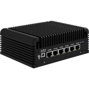 6 LAN 2.5G Firewall Router 12th Gen Inṭel N150 6X i226-V Fanless Mini PC DDR5 2xHDMI2.1 USB3.2 Type-C pf-Sense Proxmox,No Ram No SSD