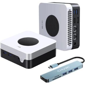 CHUWI LarkBox X Mini PC with USB C Hub, Intel N100(3.4GHz), 12GB LPDDR5 RAM 512G SSD, Windows 11 Mini Computer