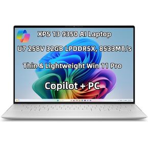 NewDell XPS 16 9640 Powerful AI Laptop 16.3 inch FHD+ Display Intel.Core Ultra 9 185H 32GB RAM LPDDR5X 1TB SSD Geforce RTX 4060 Copilot Webcam Backlit KYB Fingerprint WiFi 7 Thunderbolt 4 Win 11 Pro