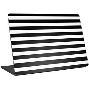 Skinit Laptop Decal Skin Compatible with Universal Laptop 16in (13 x 9.4in) - Skinit Originally Designed White and Black Stripes Design