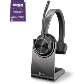 حزمة Poly Voyager 4310 UC Wireless سماعات الرأس مع حامل الشحن