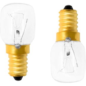 2Pcs E14 Oven Light Bulb 25W 110-130V 2700K,Compatible with Whirlpool and Maytag Oven Microwave,Replace PS11754413 EAP11754413 WPW10412711 W10412711 AP6021092