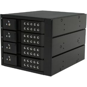 Istarusa Group 3x5.25 إلى 4x3.5 SAS Cage Black Trayless (BPN-DE340SS-Black)