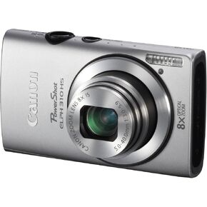 Canon PowerShot ELPH 310 HS 12.1 MP CMOS Digital Camera with 8x Wide-Angle Optical Zoom Lens and Full 1080p HD Video (Silver) (Renewed)