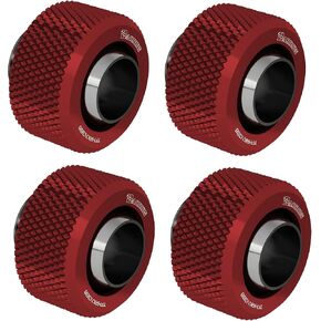 تركيبات بارو G1/4 "إلى 3/8" معرف - 1/2 "تركيب ضغط OD لـ 10/13 مم أنبوب أنابيب ناعمة TFHRKN38B 4 -Pack (الأزرق)