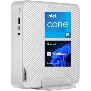 Lenovo IdeaCentre Business Mini Desktop, 13th Gen Intel i5-13500H, 16GB RAM, 512GB PCIe M.2 SSD, RJ-45, HDMI, Wi-Fi 6, Bluetooth, Windows 11 Pro, Grey (Renewed)