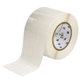 Brady THT-91-498-5 0.75" Width x 0.937" Height, B-498 Vinyl Cloth, Semi-Gloss Finish White Thermal Transfer Printer Label (5000 per Roll)