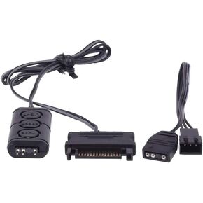 Alphacool 15360 Aurora Eiscontrol addressable RGB Controller - Black Modding Flexlights