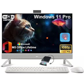 DELL Inspiron 7730 All in One Desktop - 27" FHD Touchscreen, w/Office Lifetime, Intel 10 Core 7-150U Up to 5.4 GHz, 64GB RAM, 4TB SSD, NVIDIA GeForce MX570A, Win 11 Pro, External DVD Drive, Wi-Fi 6E