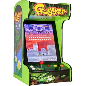 آلة الممرات المنزلية الكلاسيكية - Tabletop و Bartop - 412 ألعاب Retro - شاشة LCD بالحجم الكامل ، وأزرار وجذب عصا (أخضر)