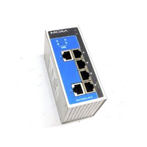 Moxa EDS-P206A-4POE مفتاح Poe Ethernet غير مُدارة مع 4 منافذ POE 10/100BASETX ، 2 × 10/100BASETX ، من 0 إلى 60 درجة مئوية