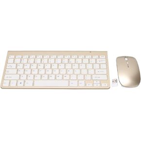 Keyboard and Mouse Combo, 2.4G Keyboard Mouse Set, Ideal for Desktop Laptop Keyboards(Rose ld)