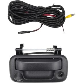 Tailgate Handle with Camera Compatible with Ford F150 2005-2014 F250 F350 F450 F550 2008-2016 Rear View Reverse Parking Assist Camera Replaces 8L3Z-9943400-AC