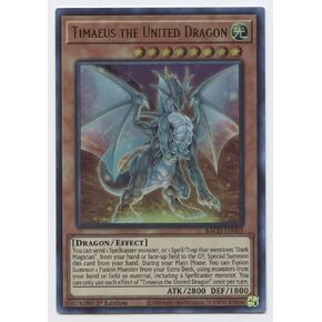 Timaeus The United Dragon - BACH-EN003 - Ultra Rare - 1st Edition
