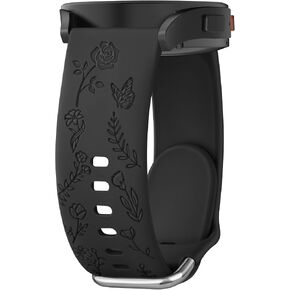Flower Engraved Band for Garmin Vivoactive 6/5 / 3 Watch Band, Garmin Venu 2 Plus/Sq/Venu Watch Band, Soft Strap for Vivomove Sport, Vivoactive 3 Music, Forerunner 645/245 Music in Kuwait