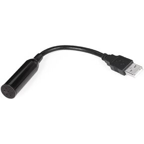 Mini USB Microphone for Pc Laptop Desktop Noise-Cancelling Flexible Neck for Streaming Recording Online Meetings Gaming Black