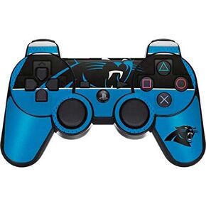Skinit Decal Gaming Skin Compatible with PS3 Dual Shock Wireless Controller - Officially Licensed NFL Carolina Panthers Zone Block Design