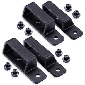 HolsterSmith Universal Holster Mounting Loops - OWB Angled Belt Loops - (Tactical Black) - (Fits Up to 2.00in Belts) - (Select Quantity Below)