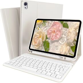 for iPad (A16) 11th Generation 11 Inch 2025, 10th Generation 10.9 Inch 2022 Case with Keyboard, Detachable Wireless Bluetooth Keyboard, Multi Angle Flip Cover with Pencil Holder, Purple