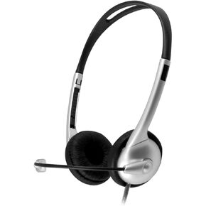 HamiltonBuhl MACH-1 Multimedia USB Headset - Steel Reinforced Gooseneck Mic and in-Line Volume, Gray (M1USB)