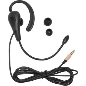 Call Center Headset Ear Hook Single Sided 3.5mm Customer Service Headphone with Microphone for Laptop Mobile Phones, Call Center Wired Headset USB for PC/Laptop/Skype/Computer