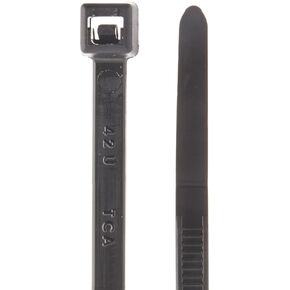 Hellermann Tyton T50L0C2 Standard Cable Tie, 15.35" Long, 50lb Tensile Strength, PA66, Black (Pack of 100)