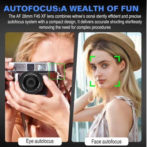 VILTROX 28mm F4.5 Ultra-Thin Pancake Lens X-Mount Auto Focus 28 mm f/4.5 XF Chips-Size APS-C Wide Angle Lens for Fuji in Kuwait