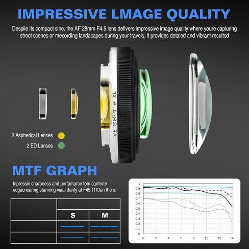 Viltrox 28mm F/4.5 AF Pancake Lens for Nikon Z | إطار كامل زاوية واسعة الابتدائية | التركيز التلقائي لـ Z5 ، Z6 ، Z7 ، Z8 ، Z9 ، ZF ، Z50 ، ZFC ، Z30 | z-mount in Saudi Arabia
