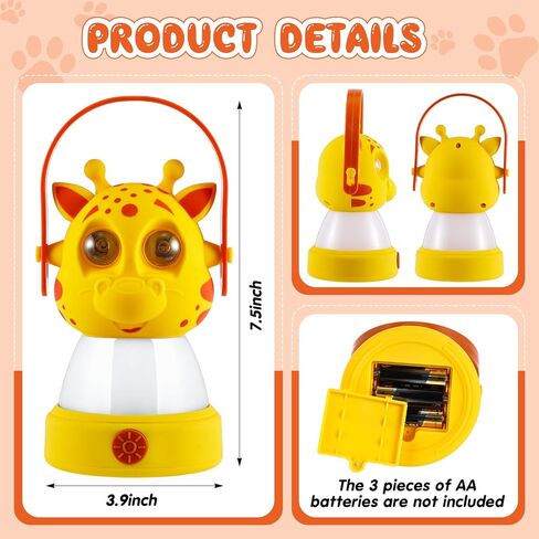 VIHOSE 2 LED Camping Lantern and Headlamp Set 4 Pcs Tent Lamp Animal Themed Button Battery Powered Headlamp Camping Accessories Camping Equipment Outdoor Emergency Indoor Room Nightlight in Saudi Arabia