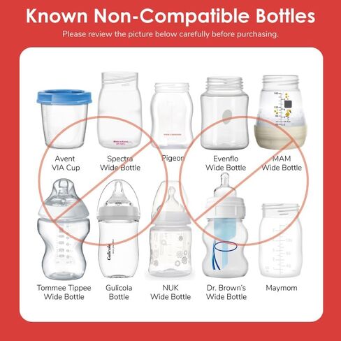 Replacement Screw Ring Compatible with Philips Avent Natural Bottles, PP or Glass Bottles; Not for AntiColi Nipple, Made by Maymom; Replace Avent Natural Screw Ring Collar in Saudi Arabia