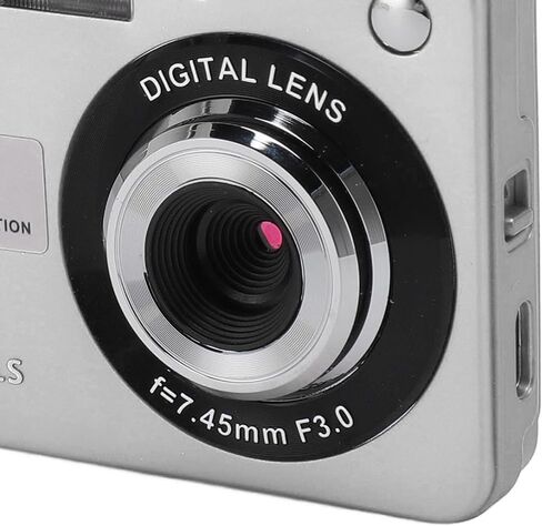 ZJchao 4K Digital Camera 48MP HD 2.7 Inch Screen 8X Zoom Autofocus Auto Beauty Anti Shake Travel Camera with Fill Light (Silver) in Saudi Arabia