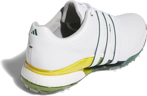 adidas Men's Tour360 24 Golf Shoes, Footwear White/Core Black/Green Spark, 9 in Saudi Arabia