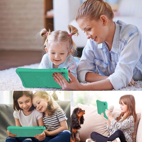 10 Inch Kids Android 14 Tablet, Parental Control, Educational, 10.1' IPS HD Display, Dual Camera, 6000mAh Battery, Toddler Tablet with Silicone Case, Gift for Boys (Green) in Saudi Arabia