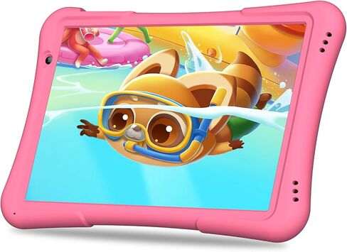 10 Inch Kids Android 14 Tablet, Parental Control, Educational, 10.1' IPS HD Display, Dual Camera, 6000mAh Battery, Toddler Tablet with Silicone Case, Gift for Boys (Green) in Kuwait